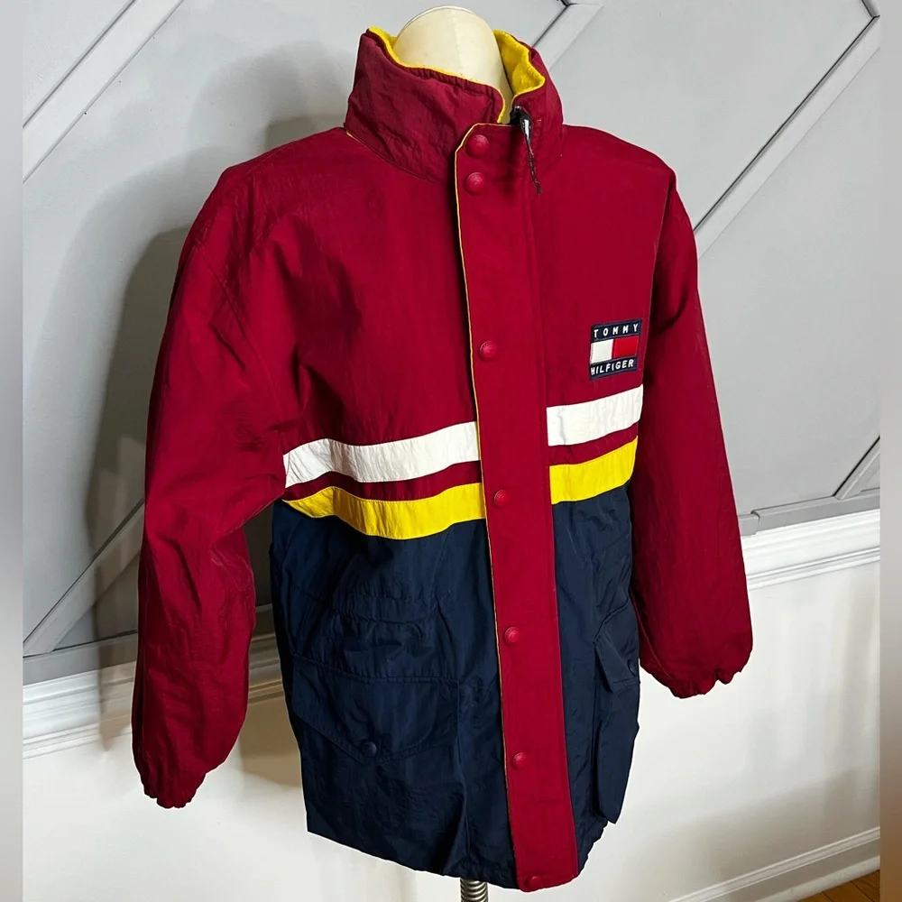 Tommy Hilfiger Y2K Vintage Jacket Multicolor Sz XL
